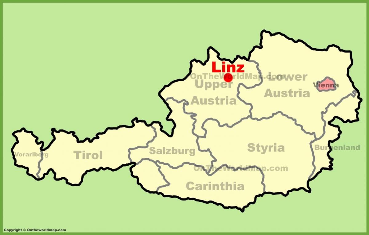 map of linz austria