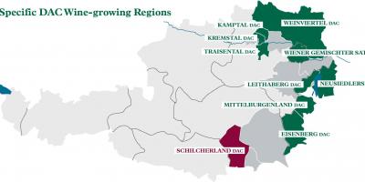Austrian wine regions map