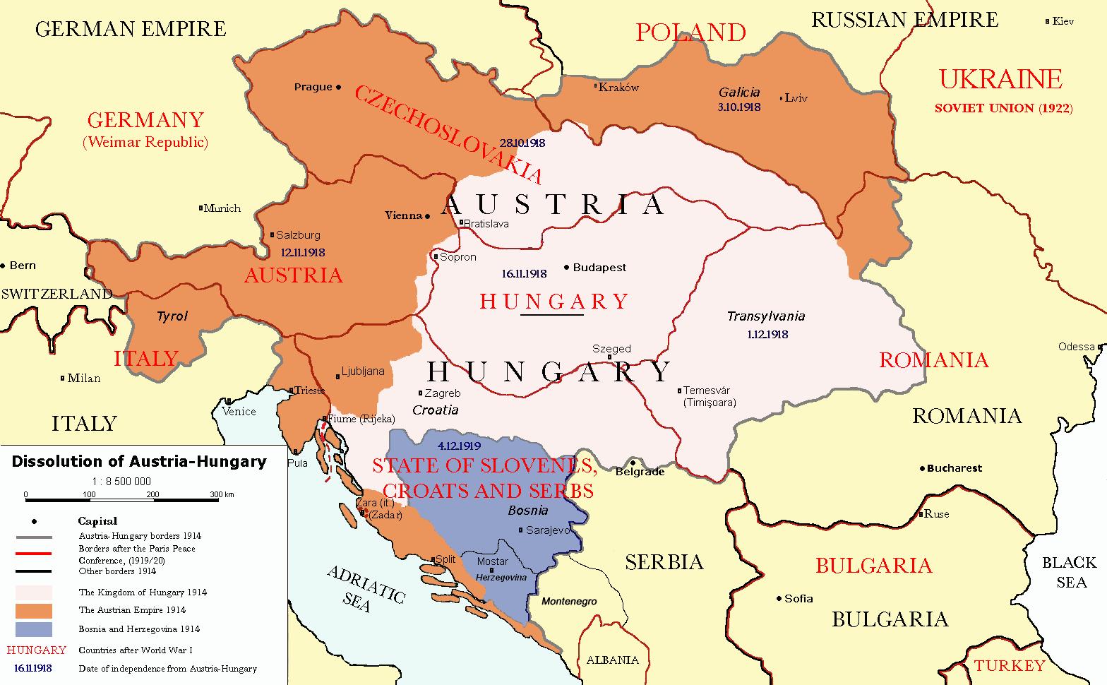 Austria Hungary Map 