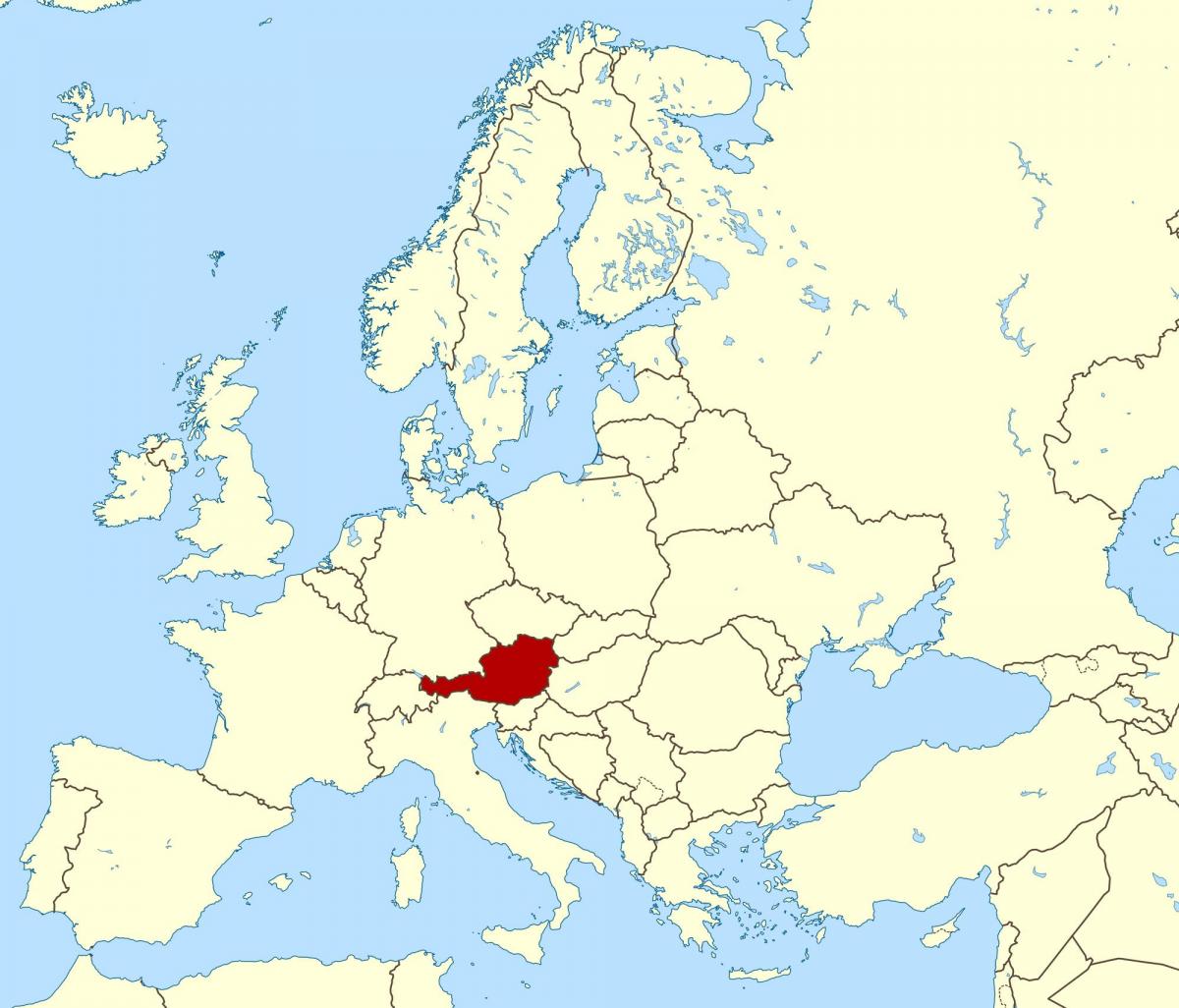 show map of austria