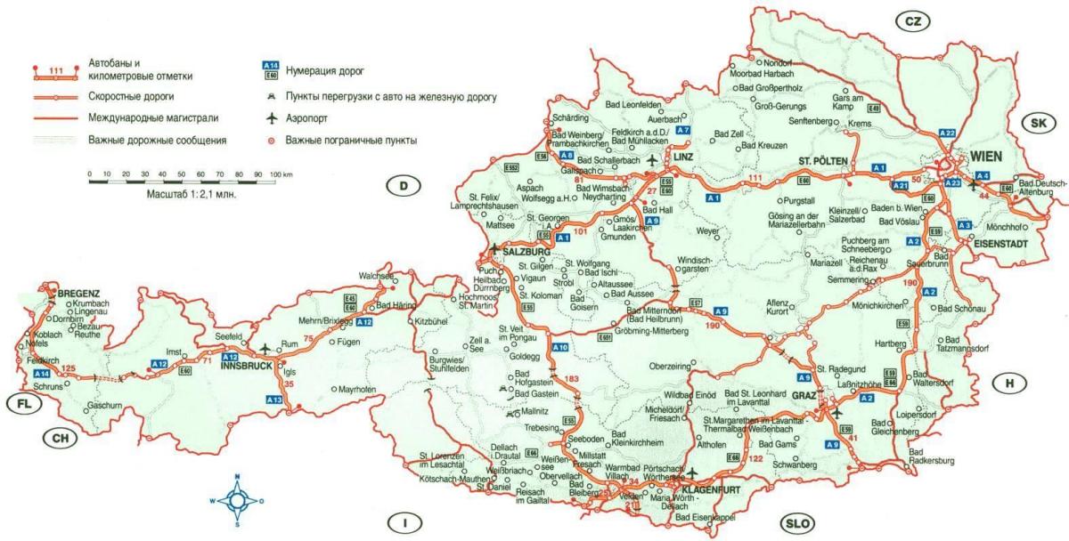 austria travel map