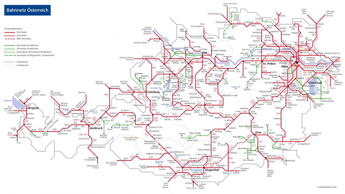 obb austrian rail map