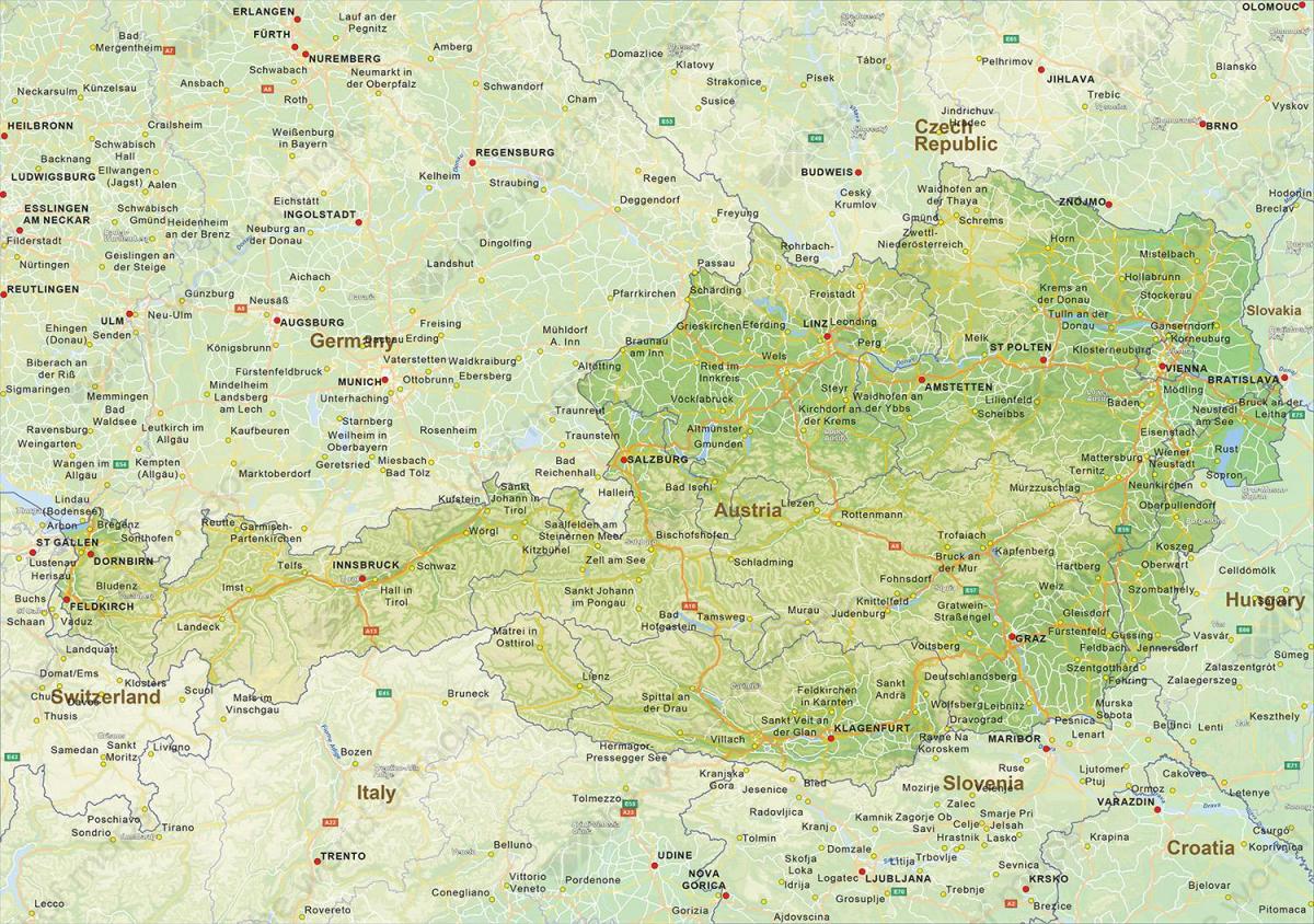 map of bruck austria