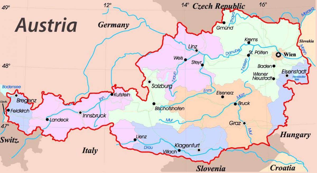 map of eisenstadt austria