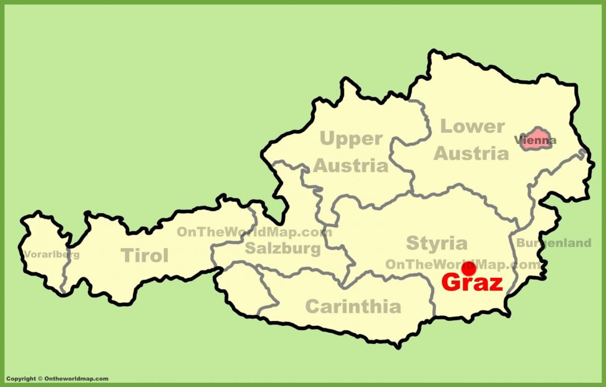 map of graz austria