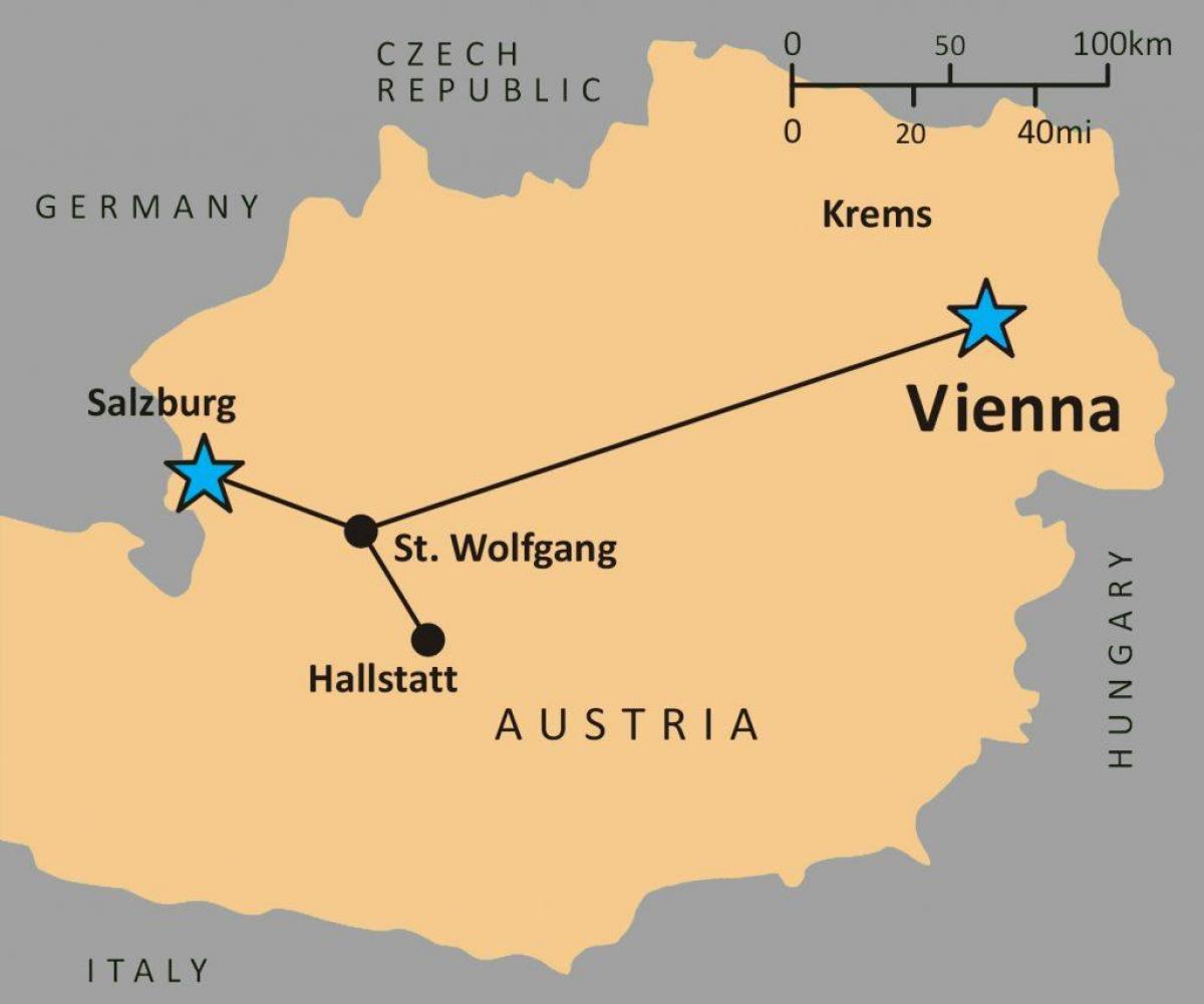 map of hallstatt austria 