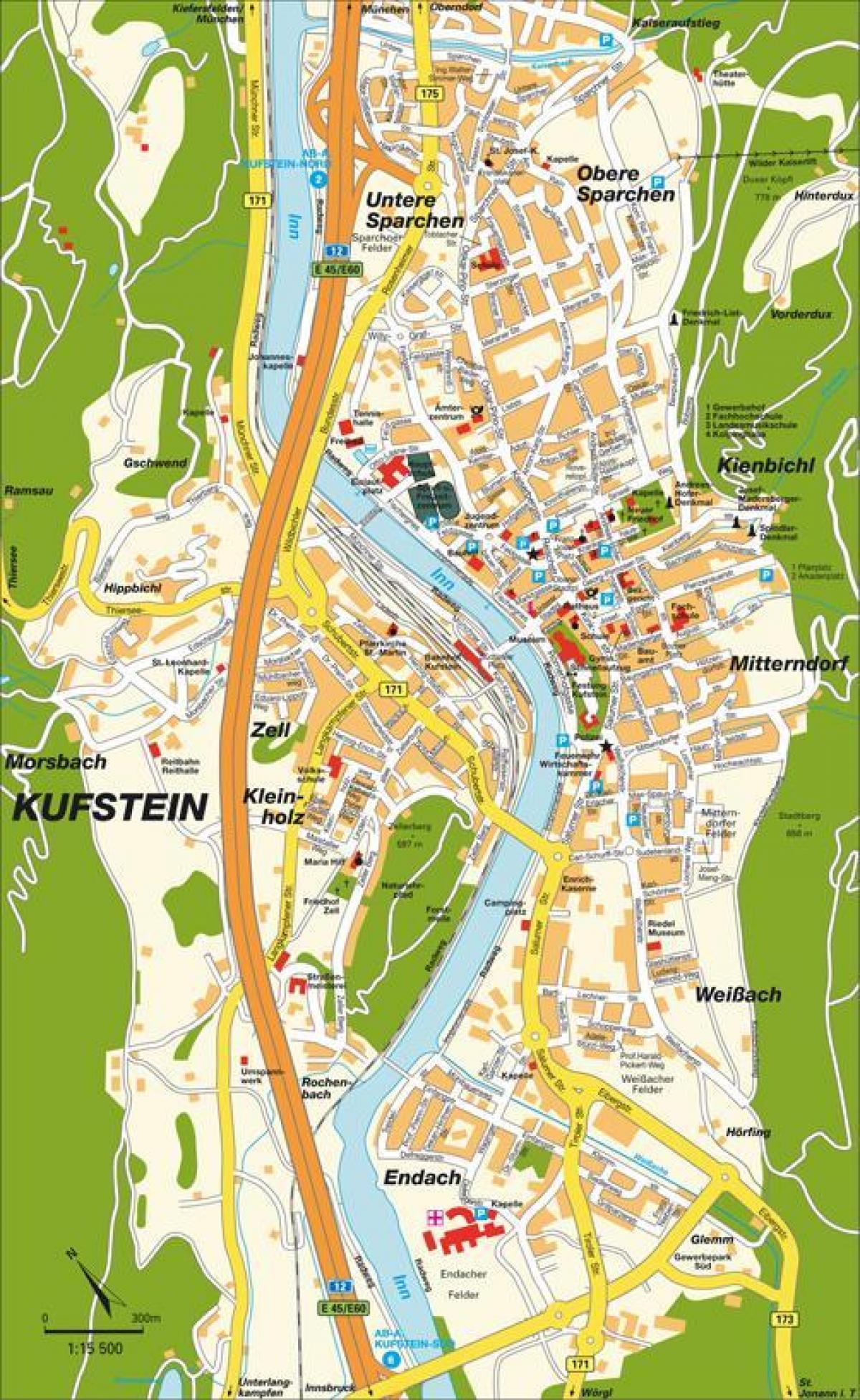 map of kufstein austria