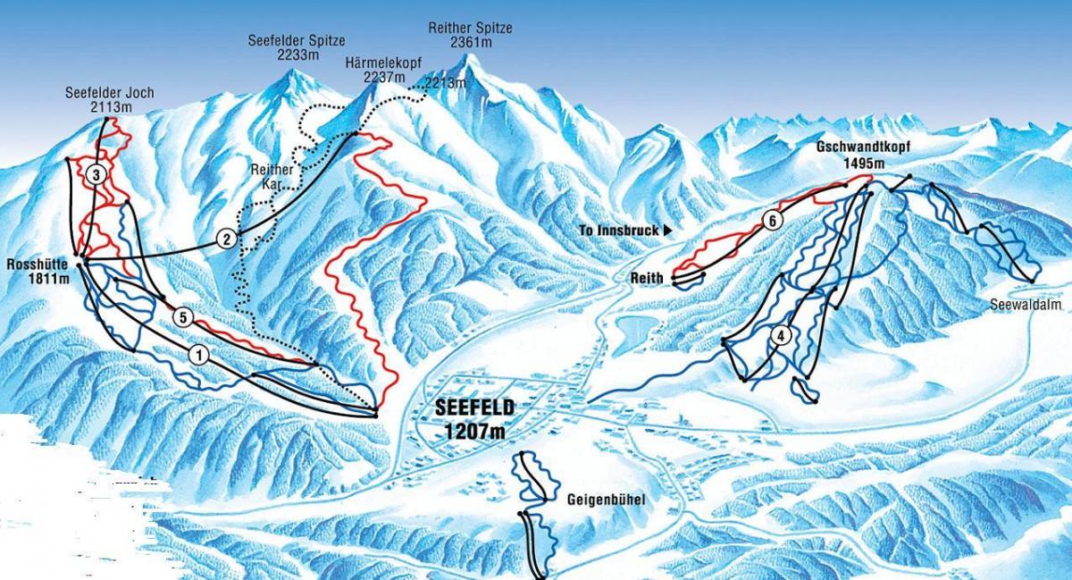 map of  seefeld austria