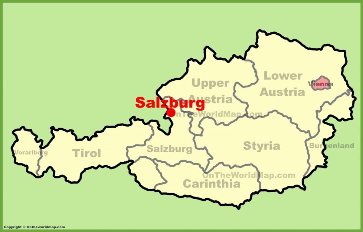 austria salzburg map