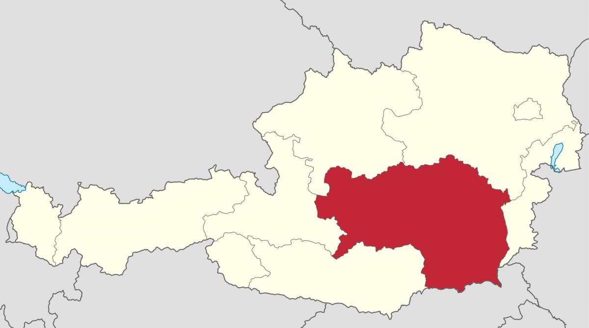 map of steiermark austria 