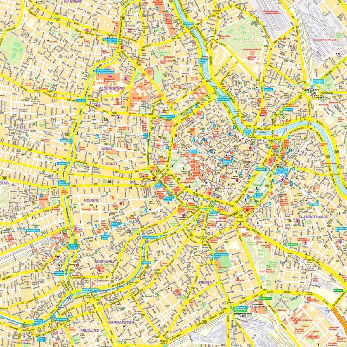 city street map of vienna austria