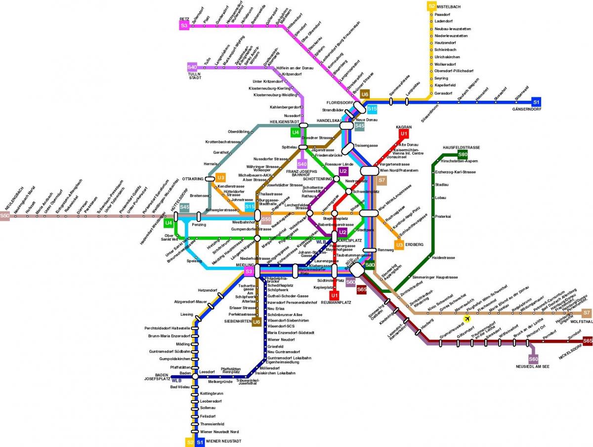 vienna austria public transportation map