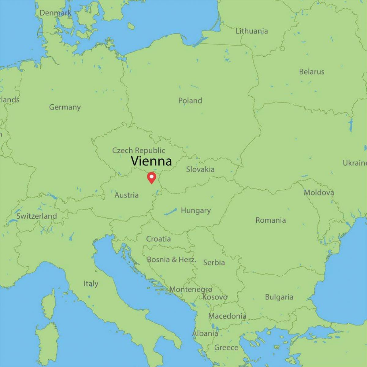 vienna austria world map