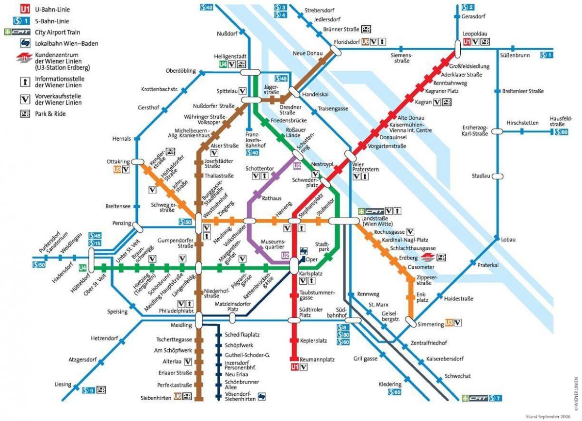 vienna austria subway map