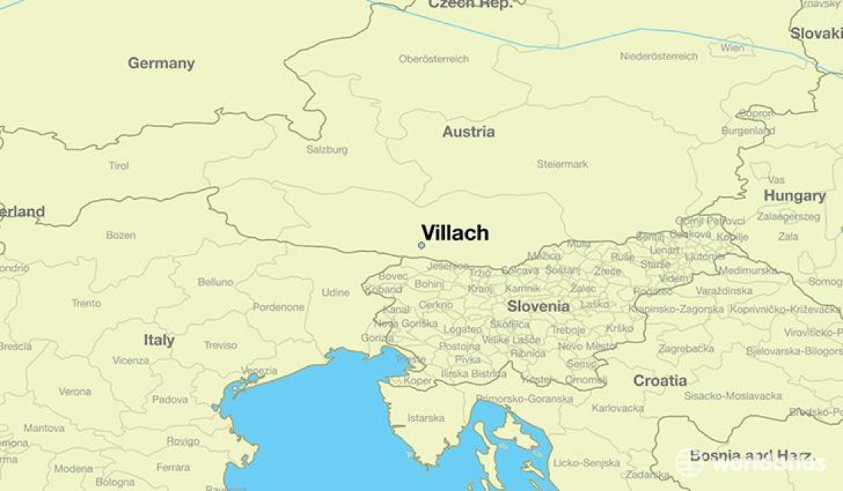map of villach austria