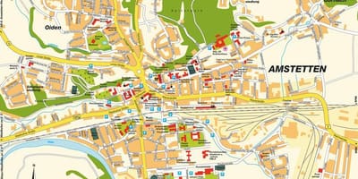 Map of amstetten austria