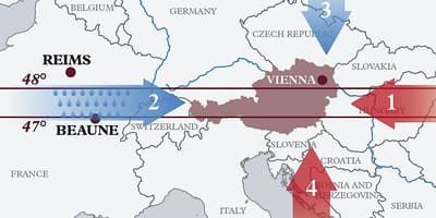 Map of austria climate