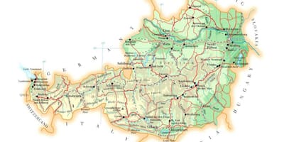 Map of austria elevation