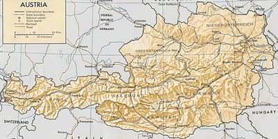 Austria geographical map