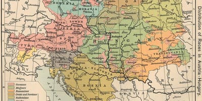 Austria hungary map 1900