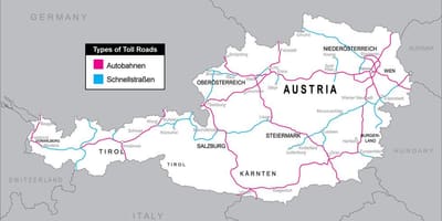 Toll roads in austria map