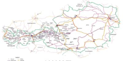 Map of austria tourist attractions