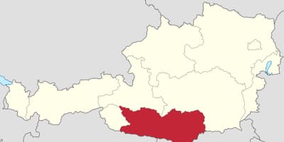Map of carinthia austria 