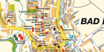 Map of hall austria