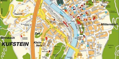 Map of kufstein austria