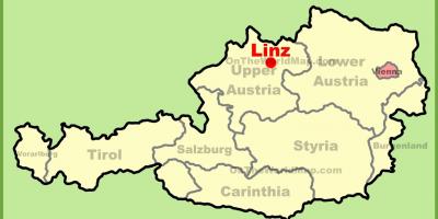 Map of linz austria