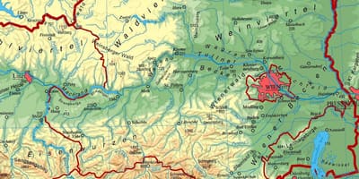 Map of lower austria