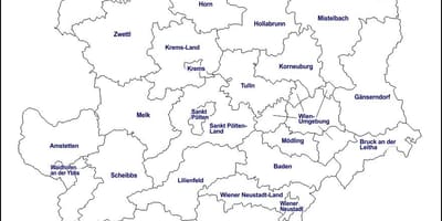 Map of modling austria