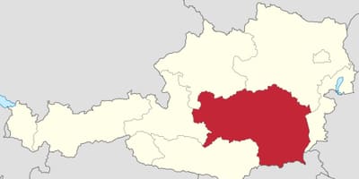 Map of steiermark austria 