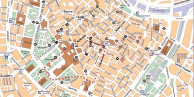 Vienna austria city center map