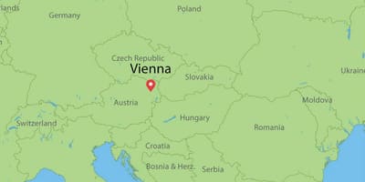Map of vienna austria map europe