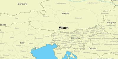 Map of villach austria