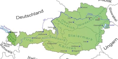 Map of vorarlberg austria