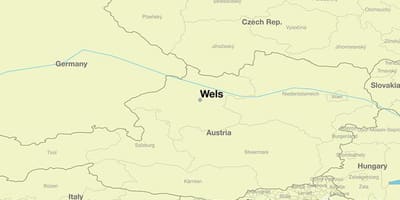 Map of wels austria