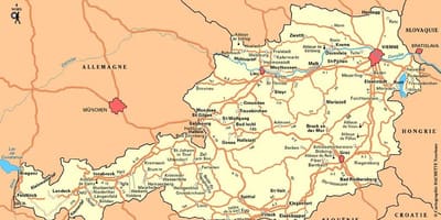 Map of wien austria